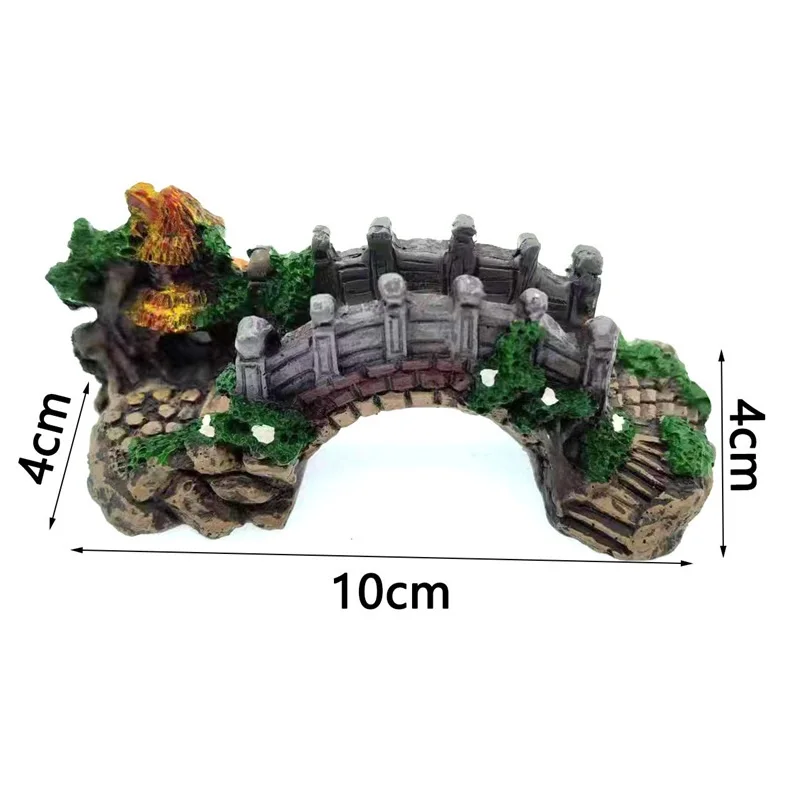 Title 5, Fish Tank Artificial Bridge Resin Landscape Dec...