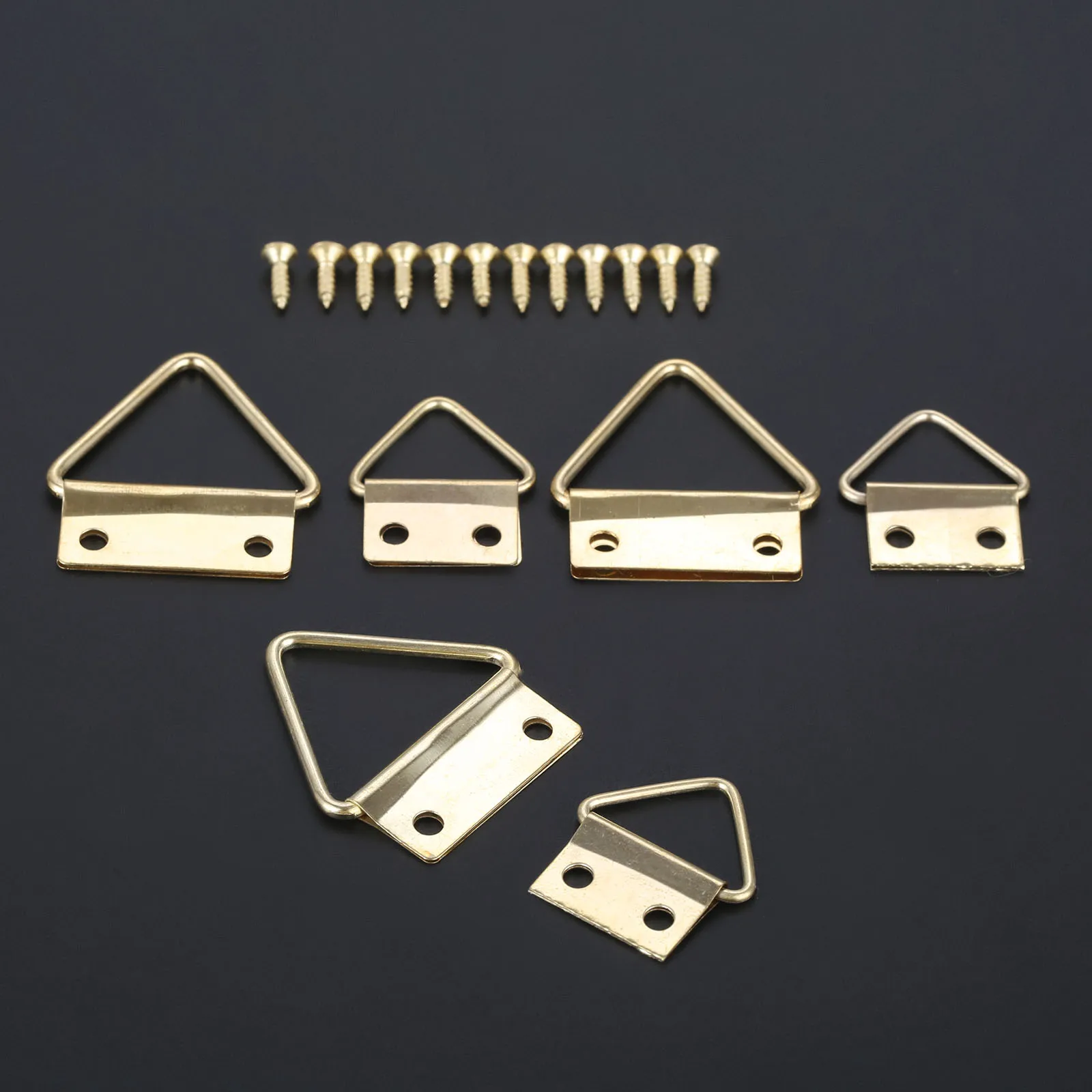 Picture Frame Hangers 10/20sets Triangle D Ring Photo Frame Hooks Hanging Picture