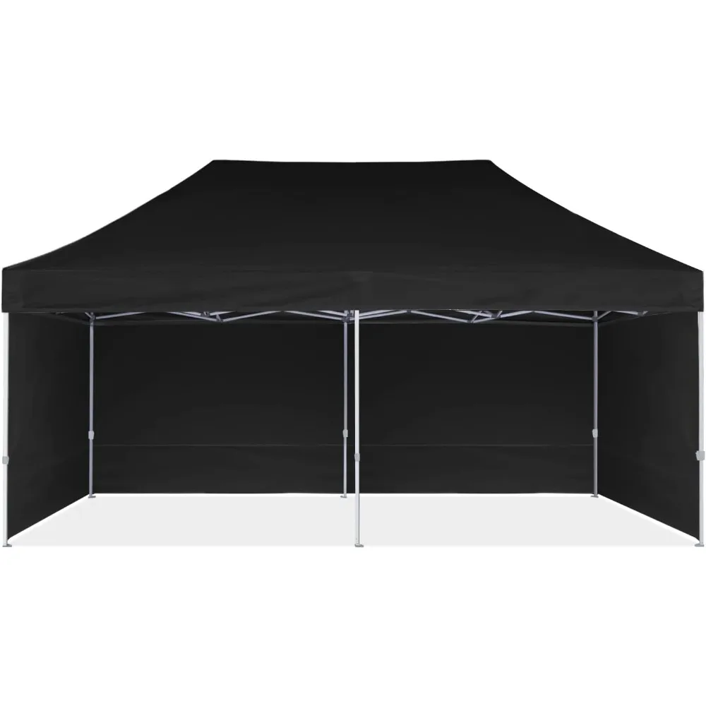 Tent with Sidewalls for Outdoory Commercial Instant Sun Shelter, Black