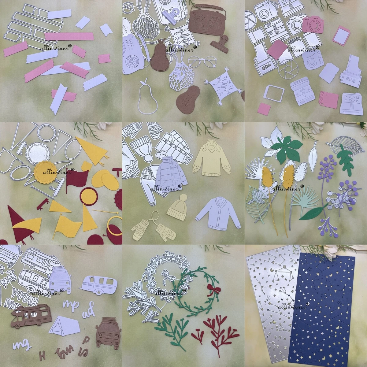 Nuova Serie Di Natale Stampi Per Il Taglio Dei Metalli Stencil Per Scrapbooking Fai Da Te Goffratura Decorativa Modello Fustellato Artigianale