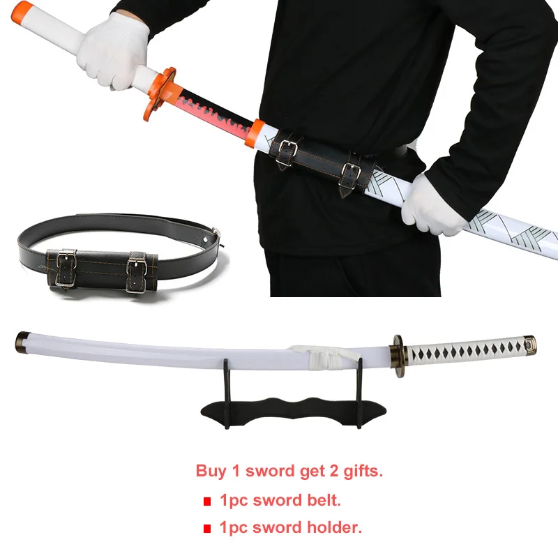 Three-pieces Roronoa Zoro Katana Anime Characters Sword Cosplay Toy Katana Complimentary Belt and Sword Holder 2