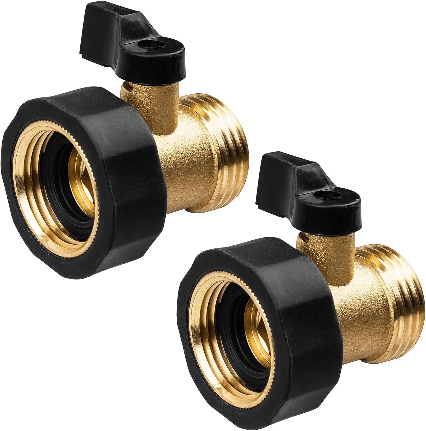 【Best SKU活动价 Guaranteed】 Bulk orders only. Contact customer service.One-way Brass Hose Connector with Valve Garden Hose Shut-off Valve.