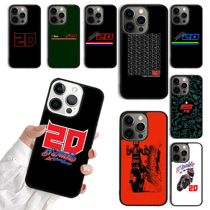 Custodia Per Telefono Fabio Quartararo 20 Per Iphone Se2020 15 14 6S 7 8 Plus 11 12 13 Pro Xr Xs Max Coque Cover Shell