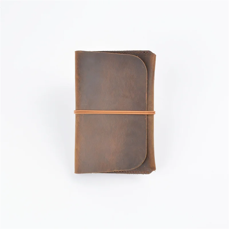 

Vintage Leather Passport Holder Document Holder Layer Leather Boarding Card Wallet Men's Card Holder Passport Holder 1 Pcs