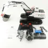 Huina Toy Remote Control Engineering Vehicle 1594 22 Tong Alloy Model Modification Machine 1:14 Electric Excavator Adult Toy Gif 6