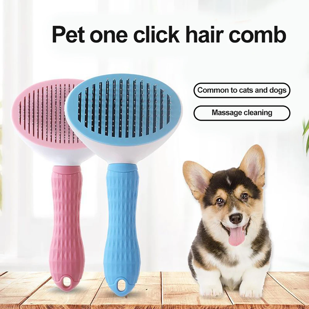 

Hair Remover Brush Dog and Cat Non-slip Beauty Brush Dog Grooming Equipment Pets Stainless Steel For Dogs Pet Hair Removal Comb