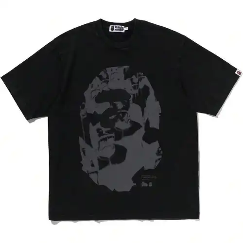 Unisex Solid Black Oversized APE Head Print Cotton Tee Men Women Short Sleeve Keep Calm & B.APE On - Image 7