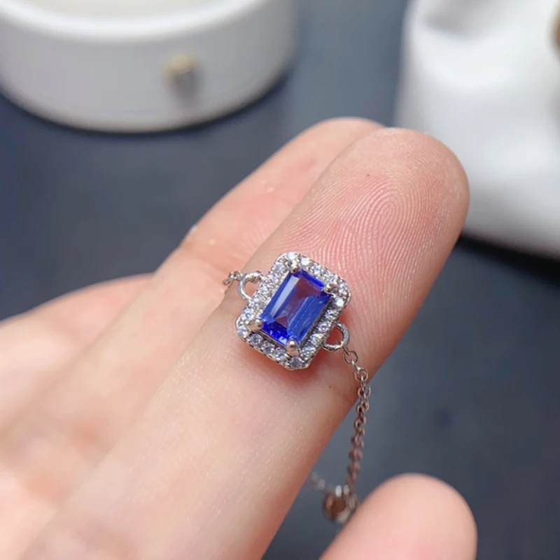 

Natural Tanzanite Rings for women silver 925 jewelry luxury gem stones 18k gold plated free shiping items Party Gifts