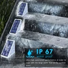 LED Step Lamp Stair Light Outdoor IP67 Waterproof Solar Light With Lens Anti-theft Design Decor Lighting For Garden Deck Path 3