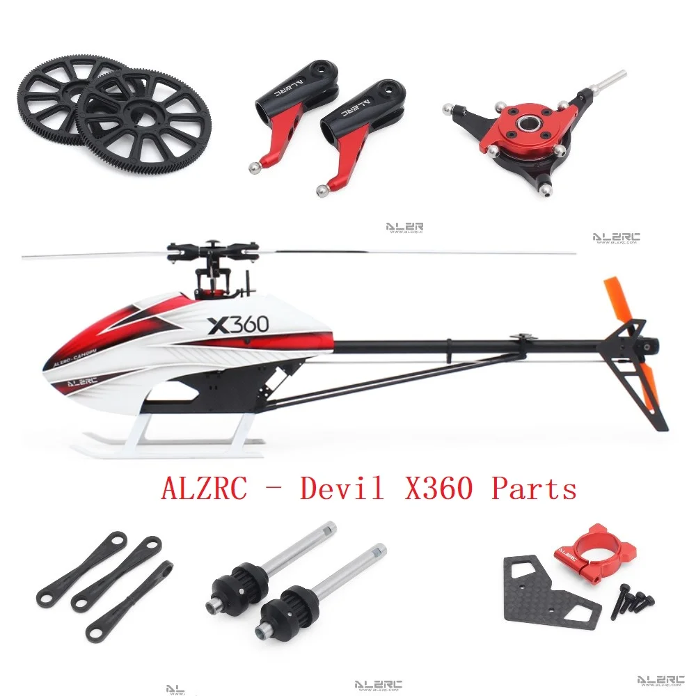 

ALZRC Devil X360 Parts, Main Frame tail boom main shaft belt compatible for GAUI X3 Helicopter