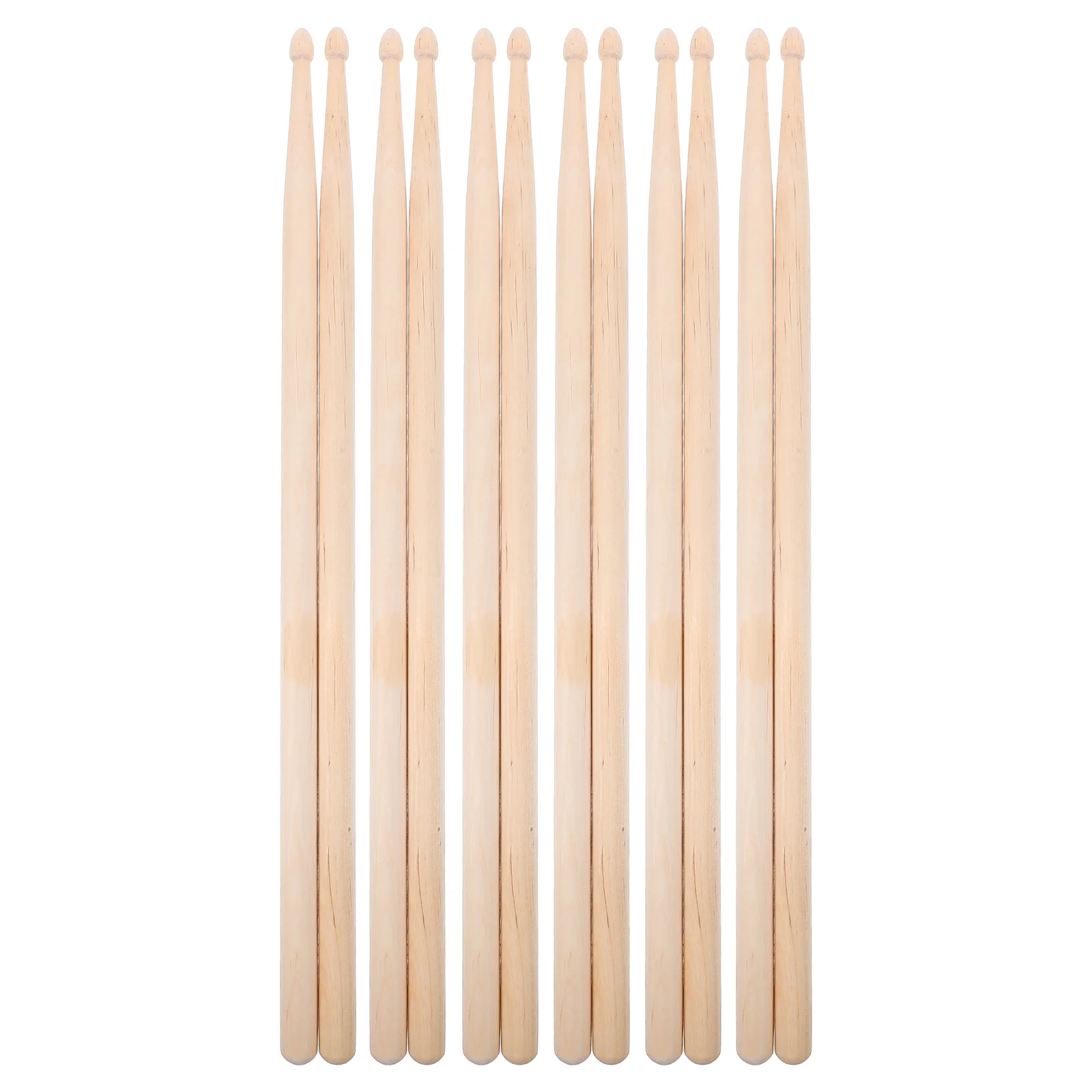 

6 Pairs Drumsticks Maple Wood Drum Sticks Drum Accessories for Adults and Beginners