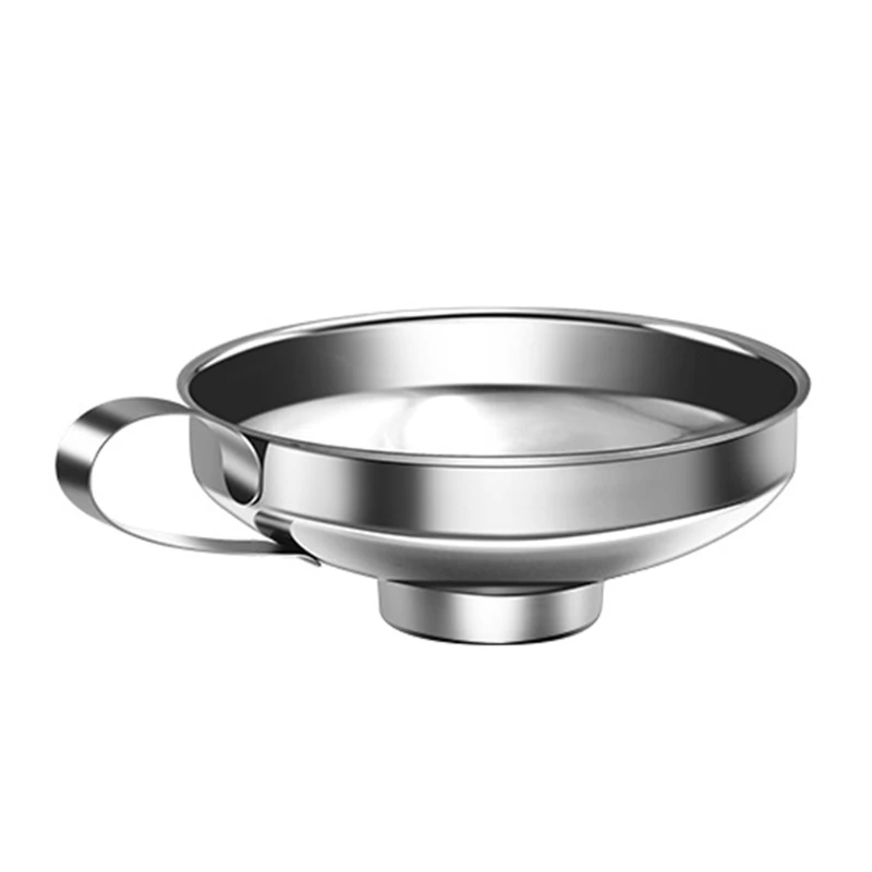 

Y166 Stainless Steel Funnel for Wide and Regular Jar Jars Canning Supplies Kitchen Funnel Wine Oil Filter Tool