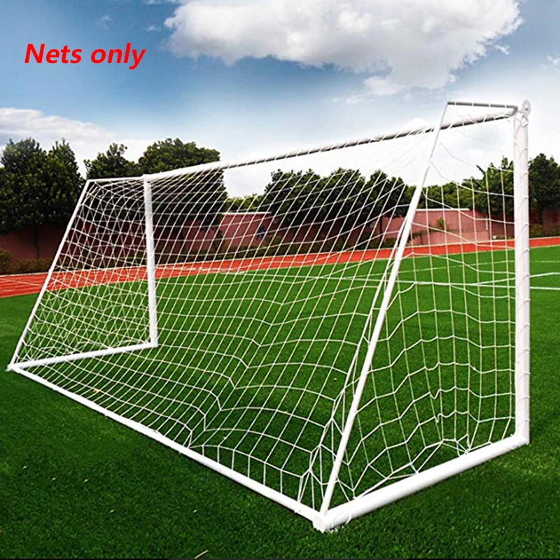 2PCS 3X2M Soccer Goal Net Football Nets Mesh Football Accessories for Outdoor Team Training Practice Match (Nets Only) soccer goal net
