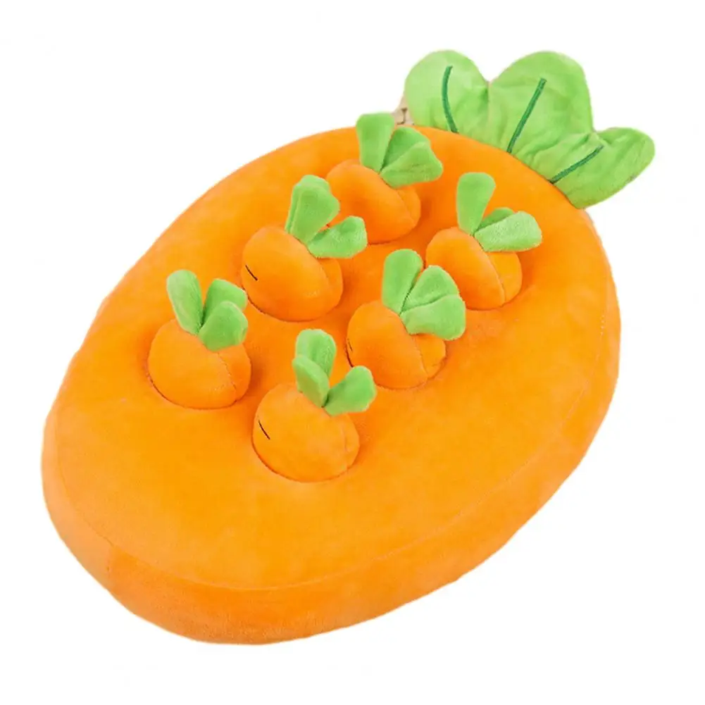

Pulling Radish Plush Toy Plush Rabbit Foraging Toy