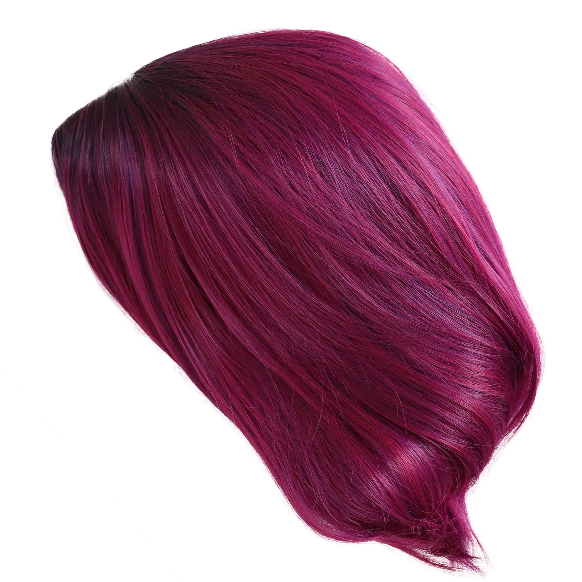 GNIMEGIL Burgundy Wig for Woman Short Haircuts Straight Hairstyle Bob Women Synthetic Wigs Ombre Color Natural Looking and Soft
