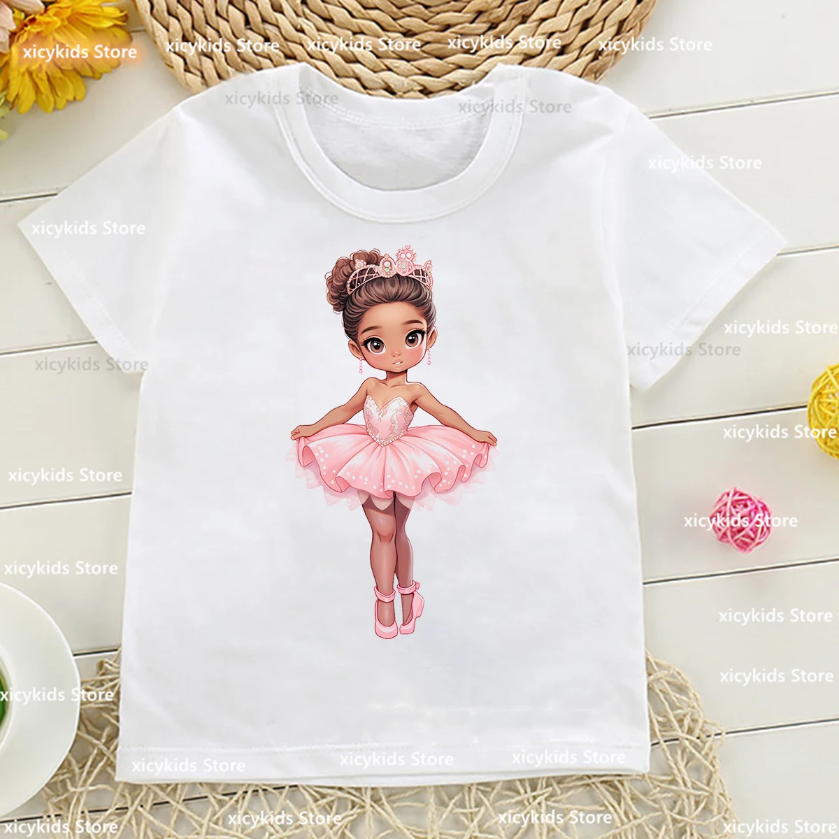 

New Girls T-shirts Cute Dance Girl Print Tshirt Funny Ballet Dance Enthusiast T shirt Fashion Girl Dance Tshirts Tops wholesale