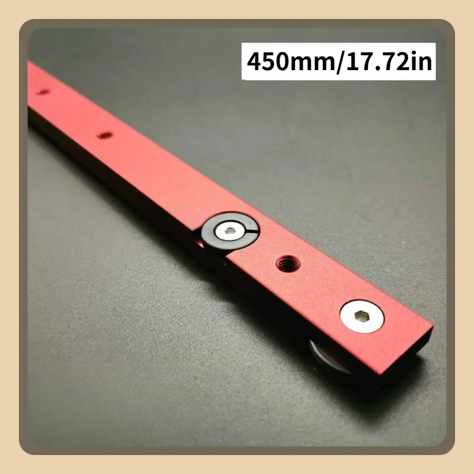 Heavy-Duty 300/450mm Aluminum Alloy T-Track Miter Gauge Rod - Perfect for DIY Carpentry & Professional Woodworking Tools image 11