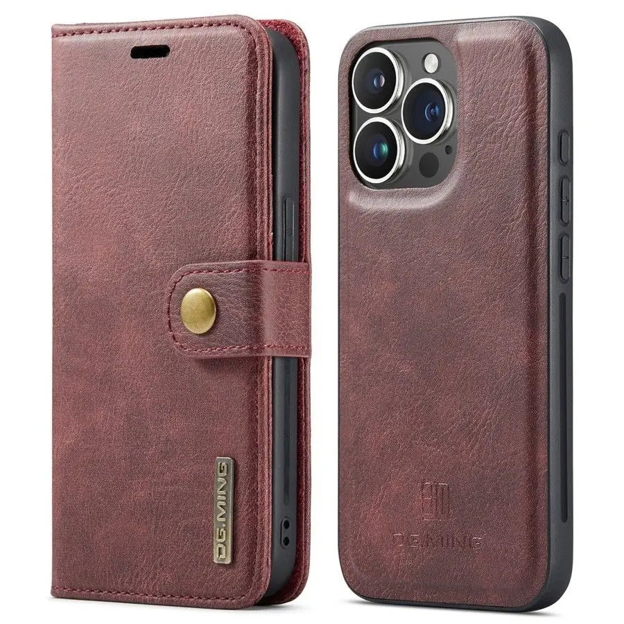 Vintage Flip Phone Case with Removable Back & Built-in Magnet