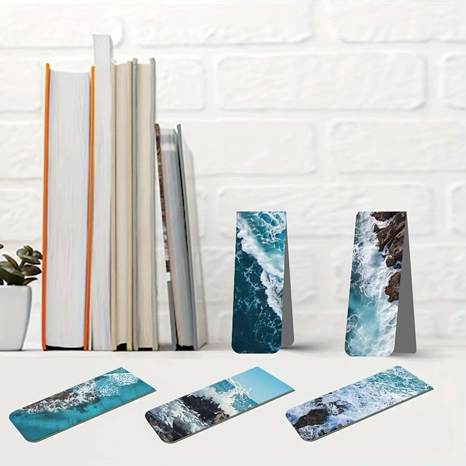 24pcs Magnetic Bookmarks Assorted Ocean Bookmark Magnetic Page Markers Page Clips For Women Students Teachers Magnetic Bookmark Bookmarks Stationery Supplies