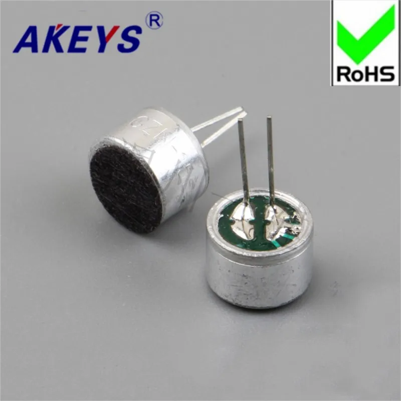 10 Pcs 9 *7mm Sensitivity (52d Pin) Capacitive Electret Microphone