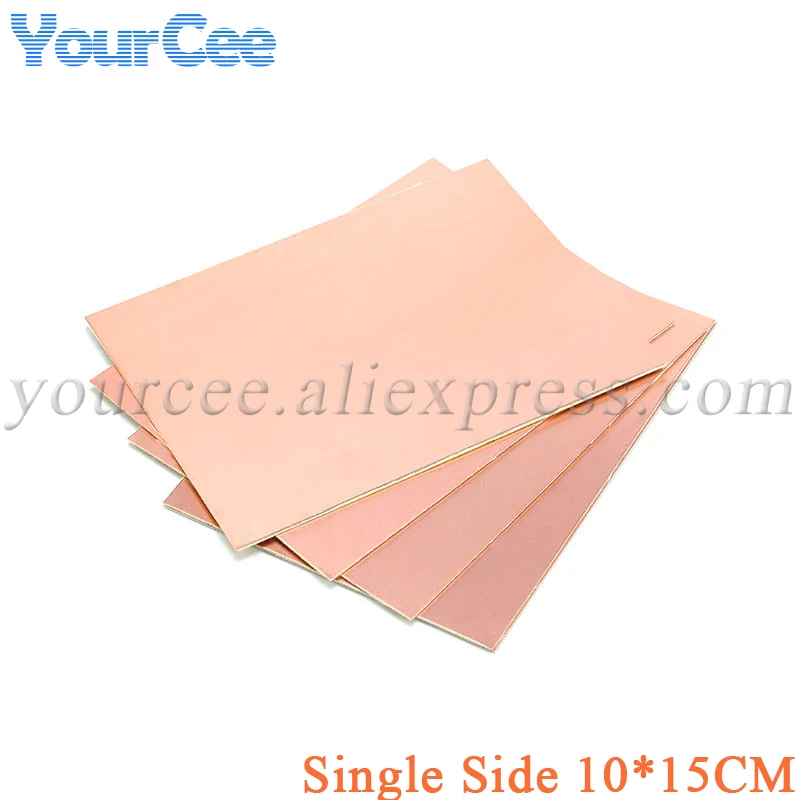 5pcs-10X15cm-Single-Side-Glass-Fiber-PCB-Copper-Clad-Plate-Laminate ...