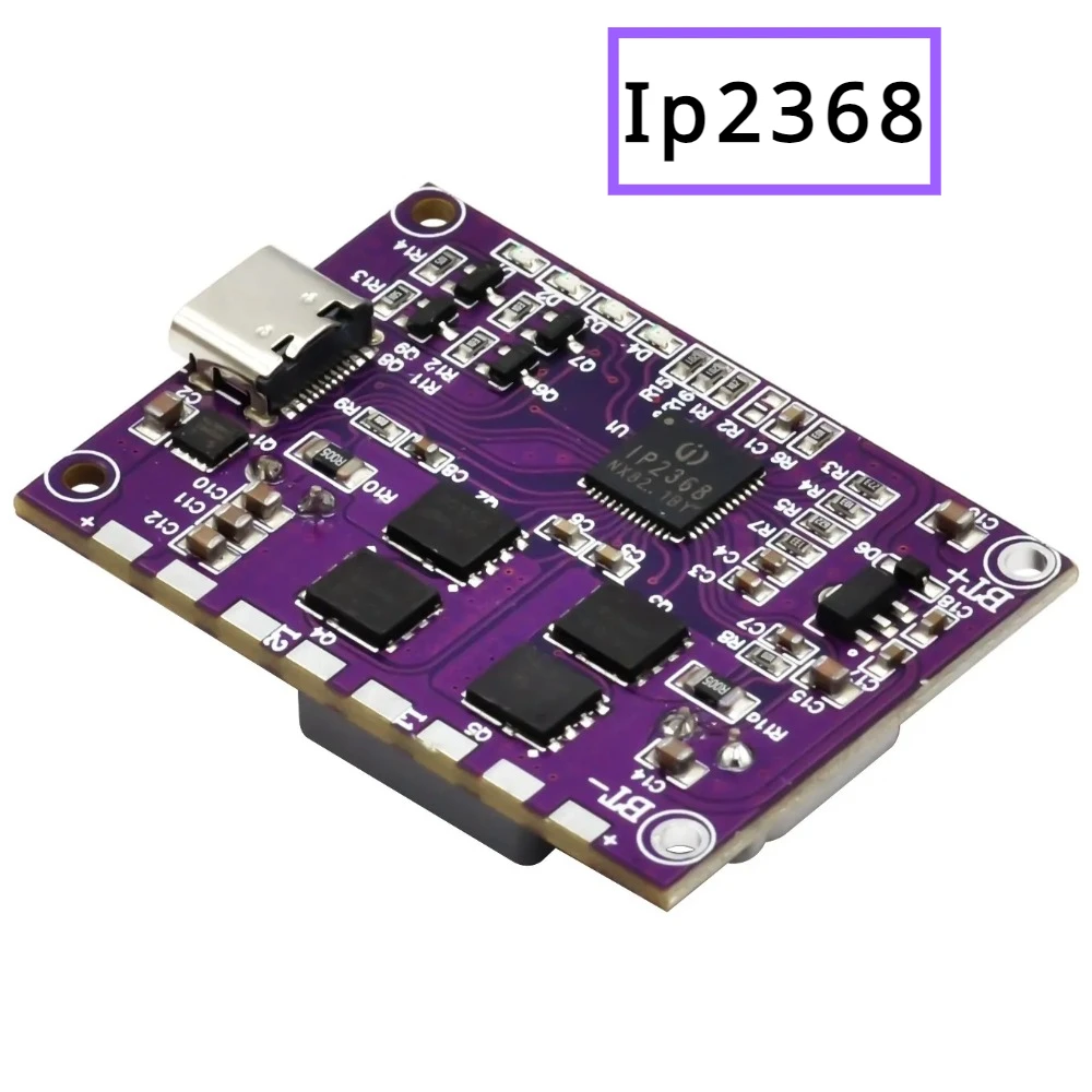 

IP2368 Bidirectional 100w Fast Charging Module Buck-Boost Type-c Interface 4S Lithium Battery High-Power Fast Charging Board