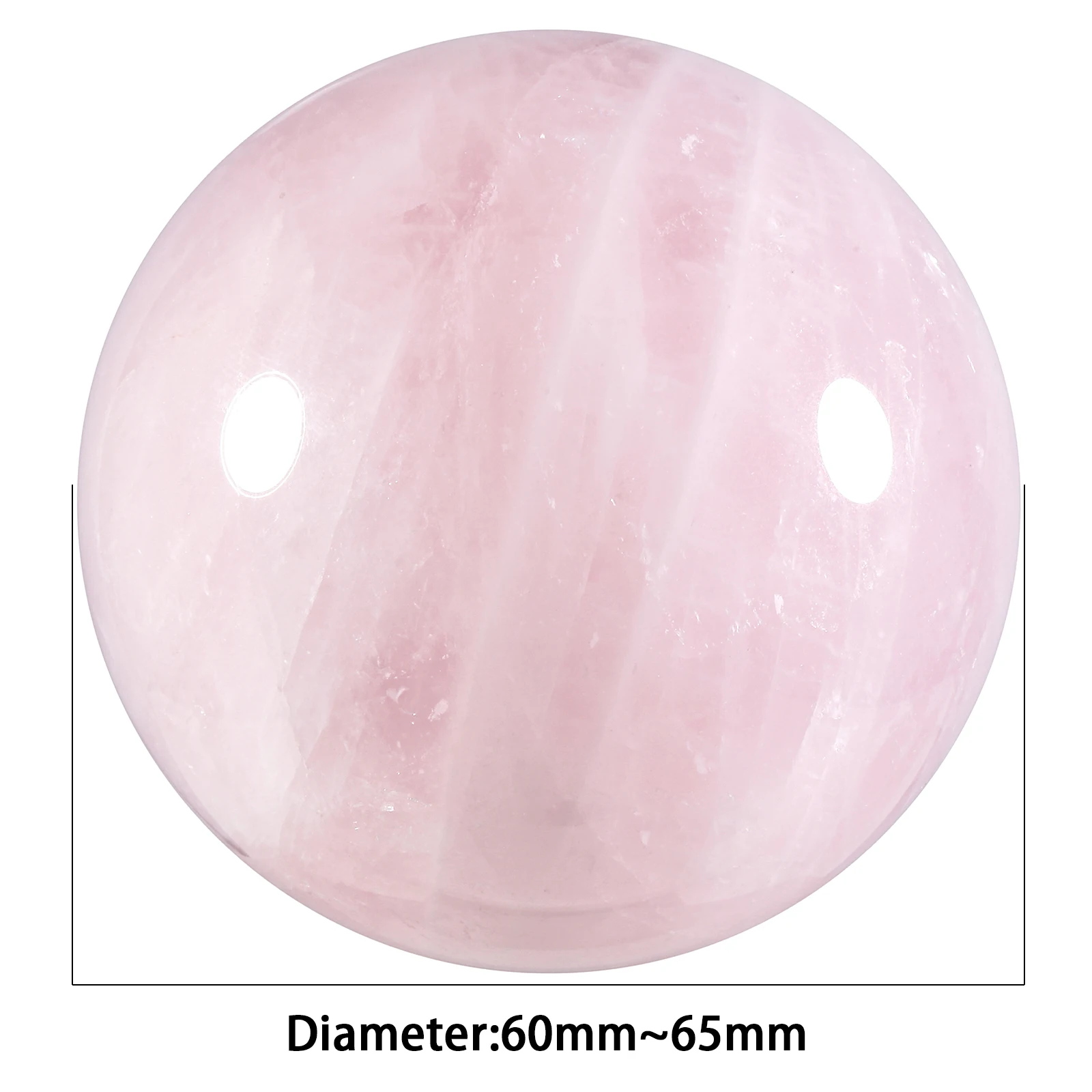 TUMBEELLUWA Natural Rose Quartz Sphere Sculpture Figurine Healing Crystal Ball With Wood Stand For Home Decoration