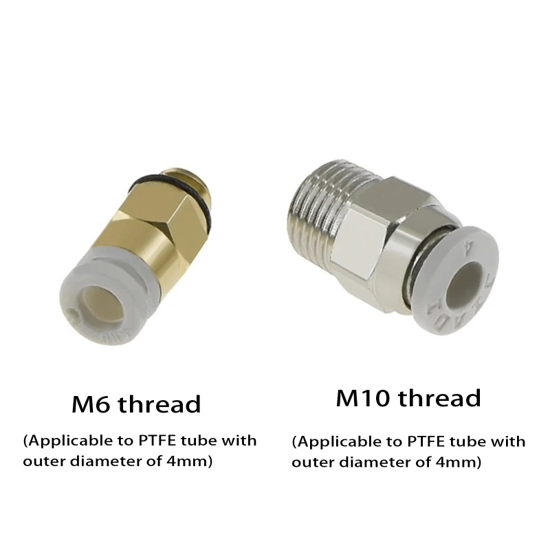 PTFE 튜브 PTFE 튜브 공압 조인트가 있는 1.75mm 필라멘트용 1미터