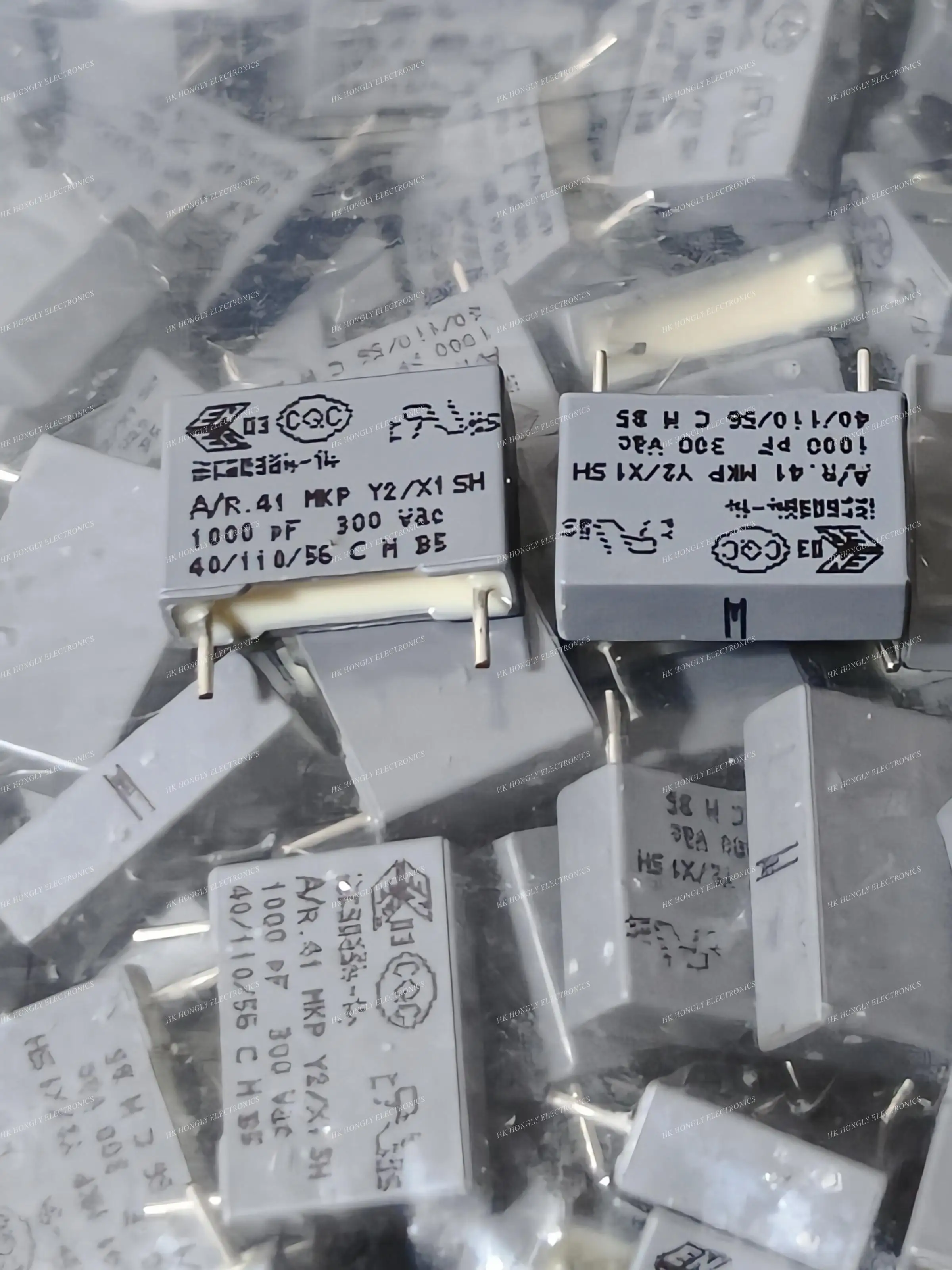 Enhanced High-Performance Film Capacitor Set, 300VAC, 10mm Pitch, 1000PF - 4700PF, Pack of 10