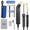 110V/220V Plastic Welder Tool Kit Professional Plastic Welding Gun Bumper Repair Portable Plastic Welder Soldering Iron Kit 1