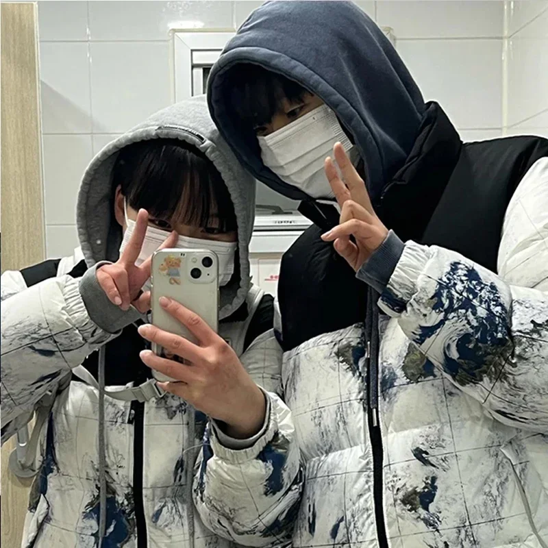 

Men's Women's Down Jacket Autumn Winter Fashion Casual Sports Outdoor Warm Coat Man Woman Couples Clothing
