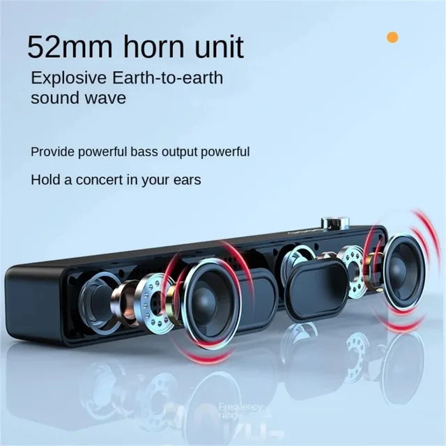 Bluetooth Subwoofer Soundbar | Wireless TV & PC Home Theater Speaker 4