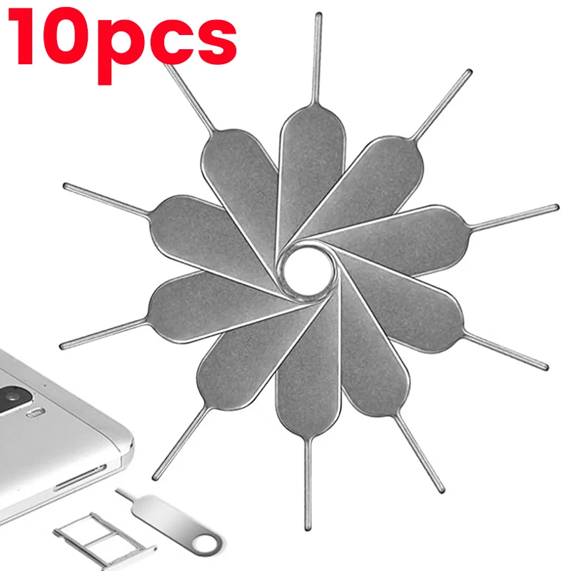 10/1Pcs Universal Eject Sim Card Tray Open Pin Needle Key Tool for iPhone 14 Samsung Xiaomi Mobile Phones Sim Cards Accessories sim card tool