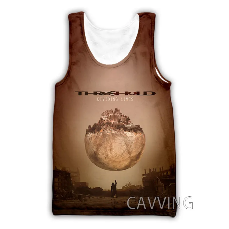 

Майка CAVVING с 3D принтом, жилет с пороговой полосой, летняя майка в стиле Харадзюку, рубашки, уличная одежда для мужчин и женщин