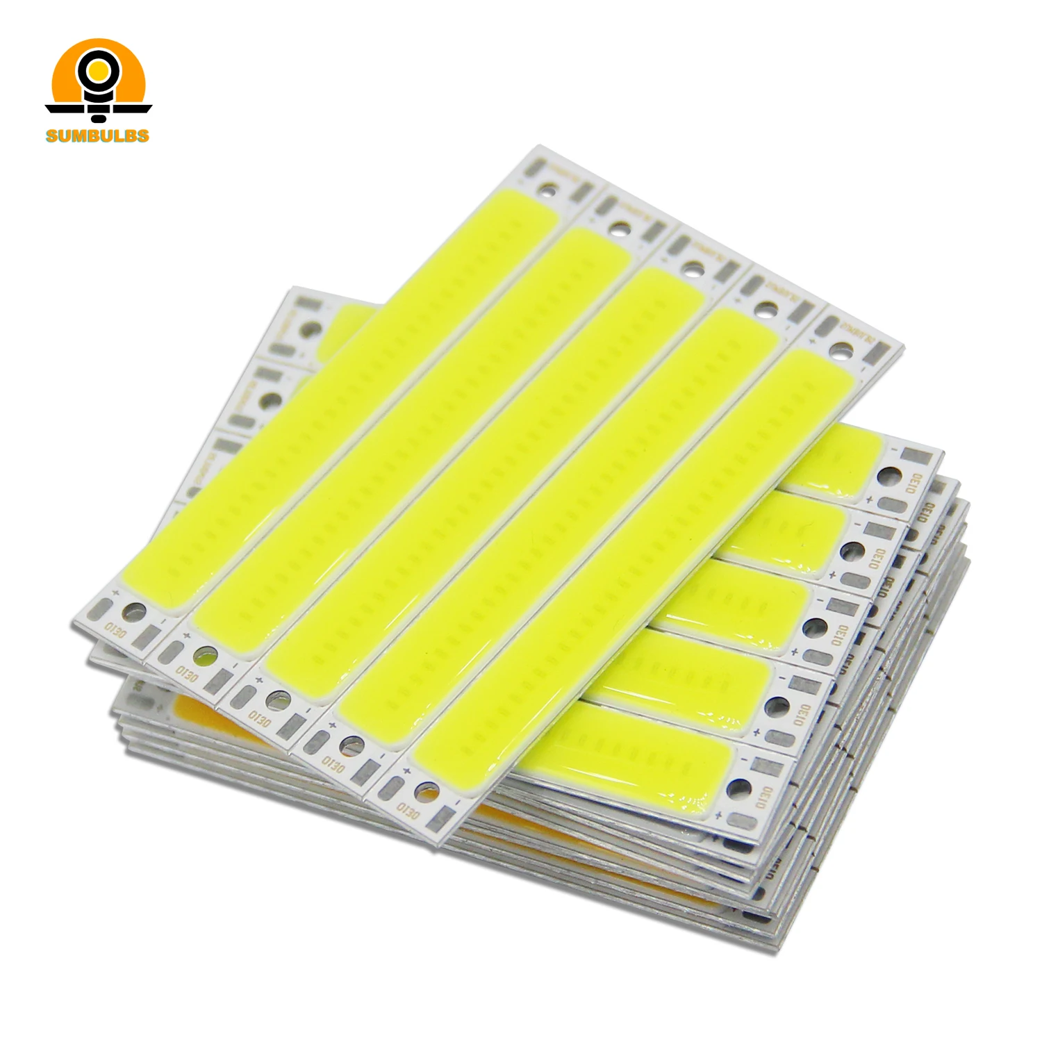 뜨거운 판매 3V 3.7V DC 60mm 8mm LED 스트립 1.5W 3W 따뜻한 차가운 흰색 파란색 빨간색 COB 광원 DIY 자전거 작업 램프