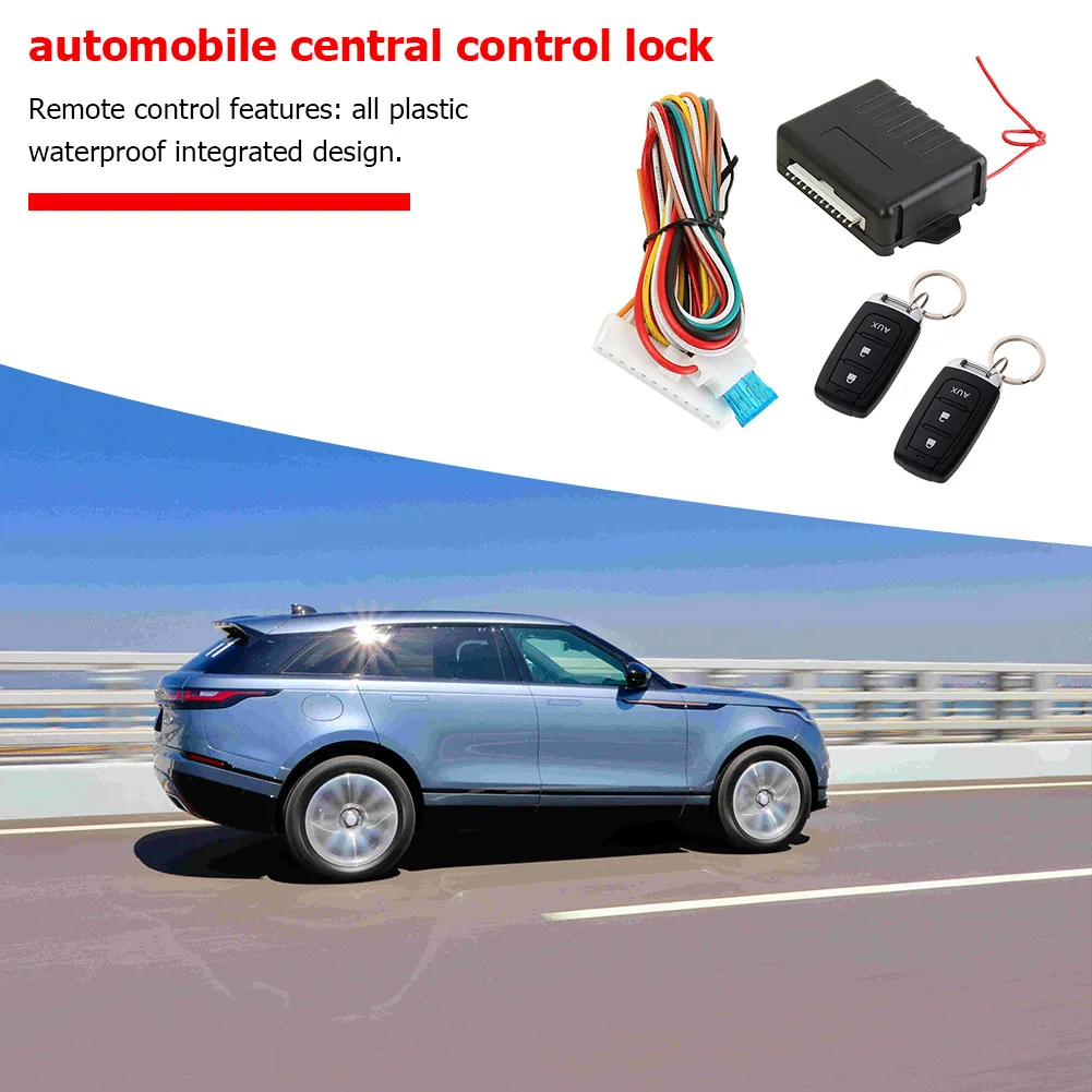 Car Remote Central Door Lock Locking Kit Keyless Entry Alarm System 410/T245 for Outdoor Personal Car Parts Decoration