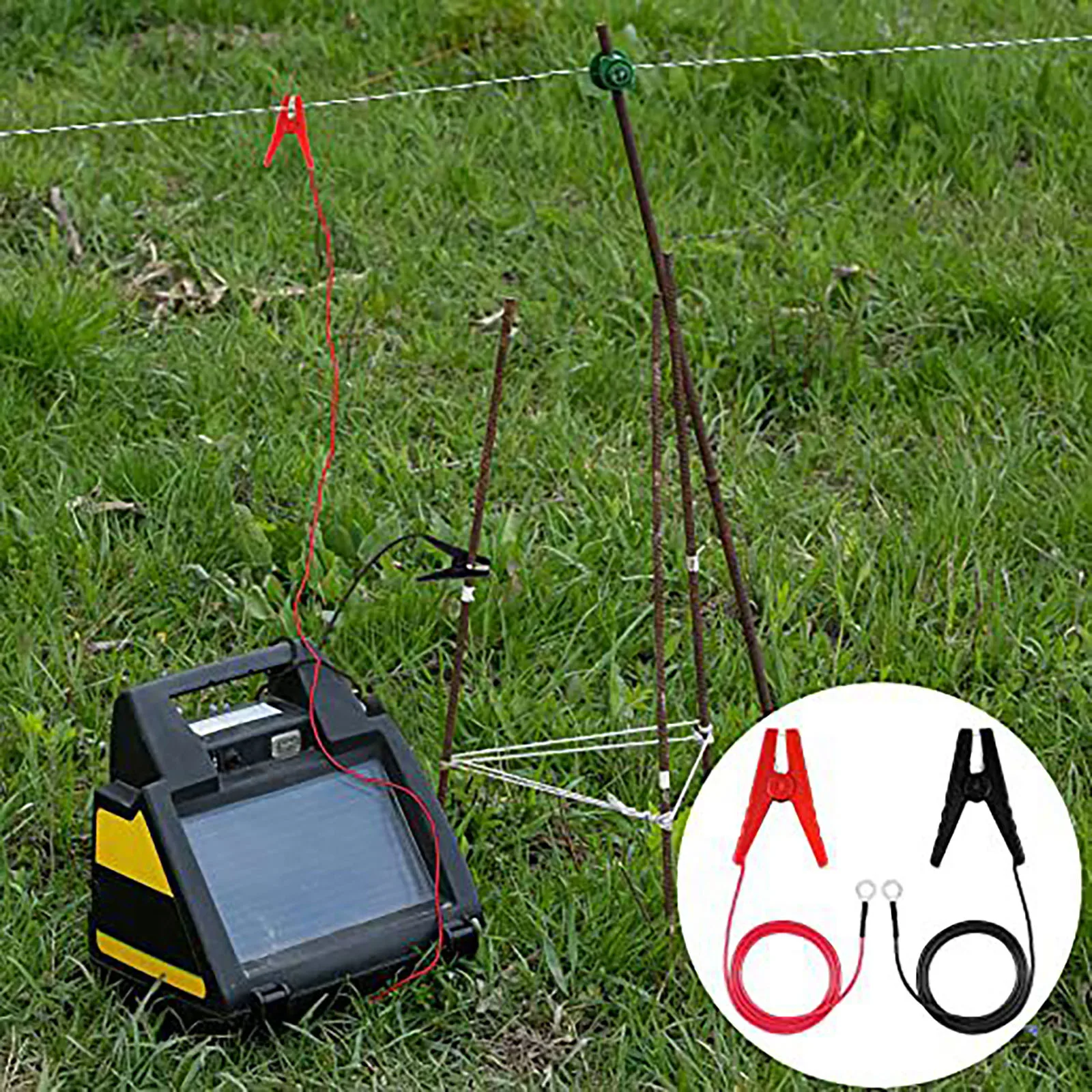 Chargeur De Clôture Solaire 5W - Électrificateur Pour Bétail (Cheval, Chèvre...)