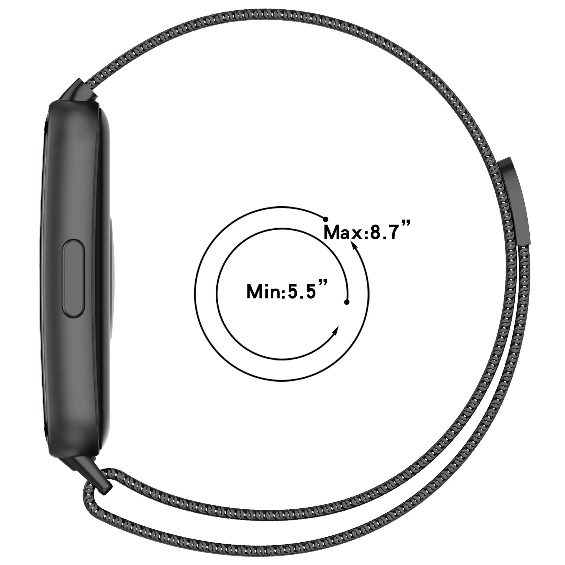 Milanese Metal Magnetic Strap Bracelet - Breathable Wristband Correa Accessory