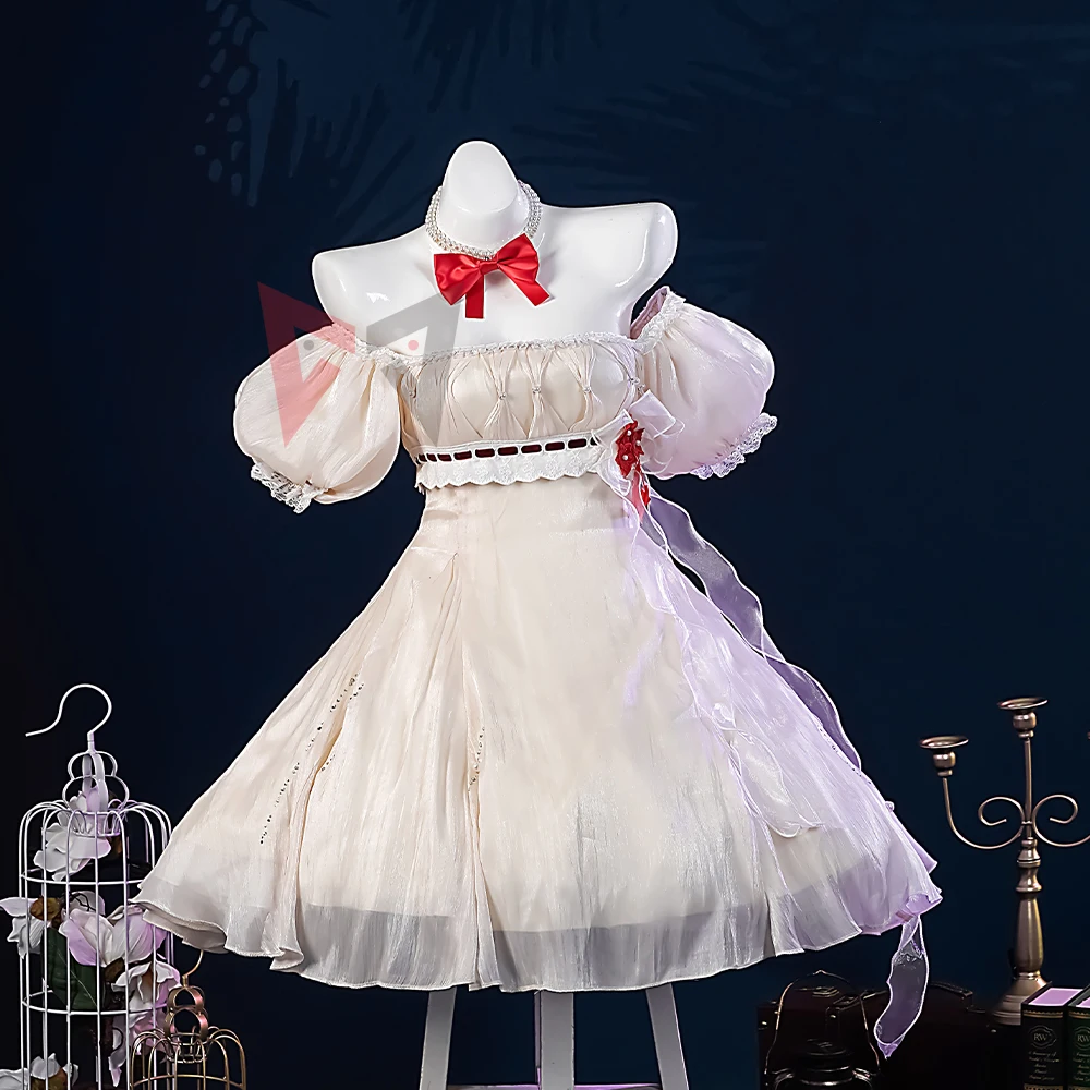 

New Asuka Langley Soryu Evangelion Cosplay Costume White Dress Custom Made