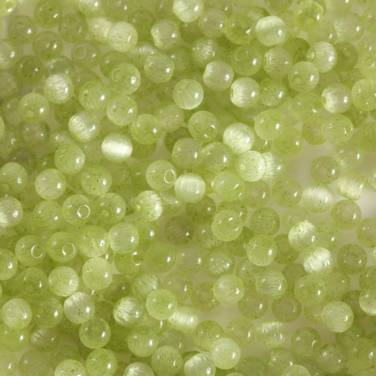 Light Orange Cat Eye Glass Beads for DIY Jewelry and Accessories