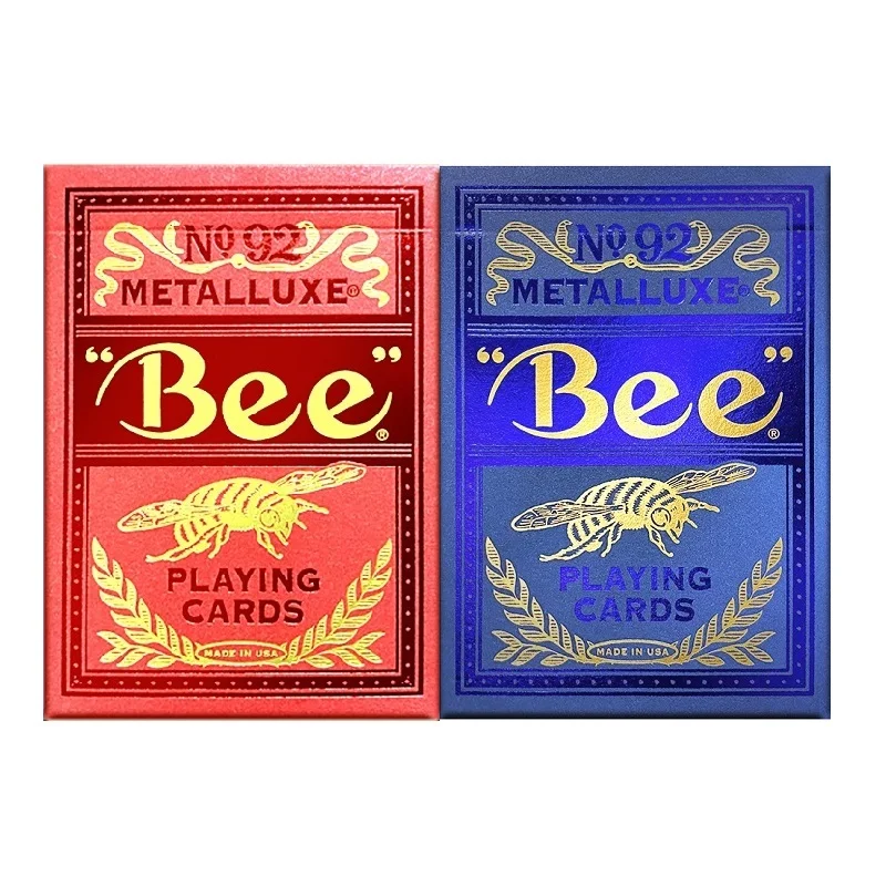 

Bee Metalluxe Playing Cards USPCC Deck Card Games Magic Props Magic Tricks for Magician