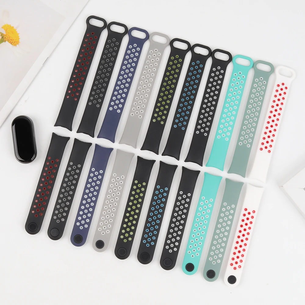 Premium Silicone Sport Wristband for Smart Bands - Universal Fit