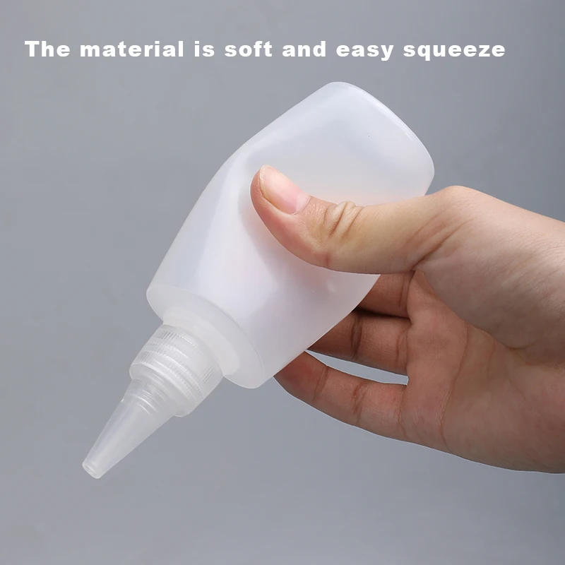 Wholesale 50PCS Plastic Small Squeeze Bottles With Cap Food Grade Glue  Bottle For Pigment/Glue/Condiments/Tattoo Pigment Ink 2#1 - AliExpress