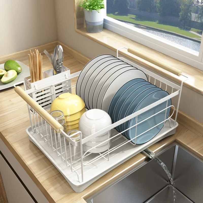 Kitchen dishes rack stainless steel table hanging dishes chopsticks storage sink tool holder drain basket drain bowl rack stainless steel faucet rack kitchen household goods wire ball sponge cloth drain hang basket sink storage rack kitchen appliance