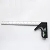 1PC Adjustable Combination Right Angle Ruler 90 Degrees with Bubble Level Gauge For Woodworking Multifunctional Measuring Tool 3