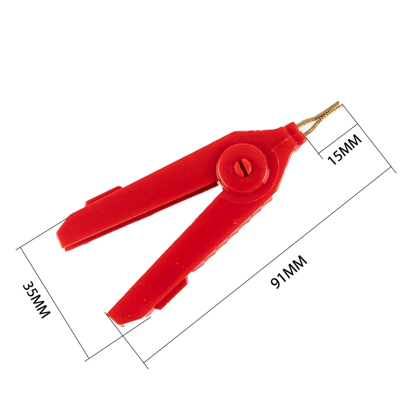 LCR-Plated Copper Alligator Clip Kelvin Four Clip Duckbill Clips 2pcs/set