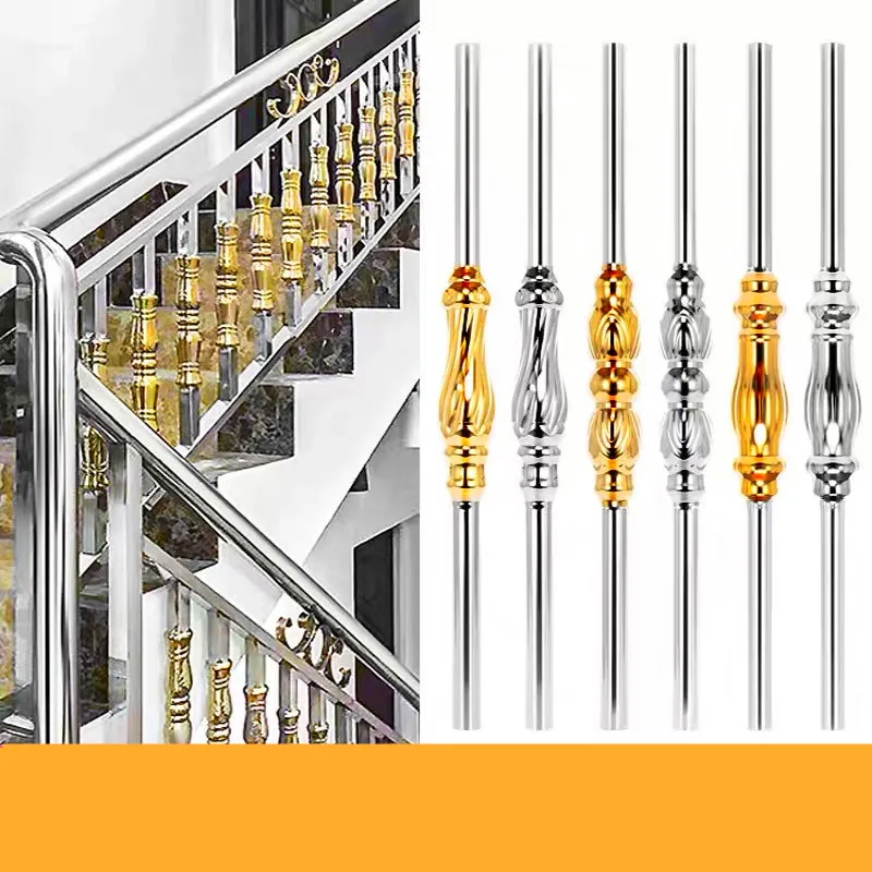 Stainless Steel Water Rise Column Stair Column Handrail Stair Balcony Baluster Parts-European Style Home Improvement Hardware