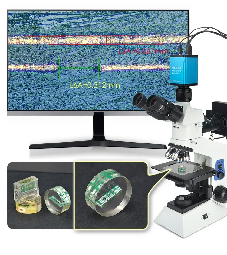 

Microscope Professional Measurement Trinocular High Magnification Electronic Camera Video 1000 Times