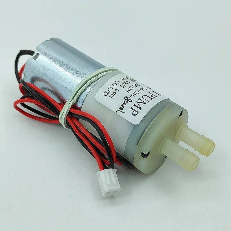 DC 12V Small Mini 370 Motor Water Pump Diaphragm Self Priming Suction Pump Mini Water Flow Control Pump 27mm Pump Head