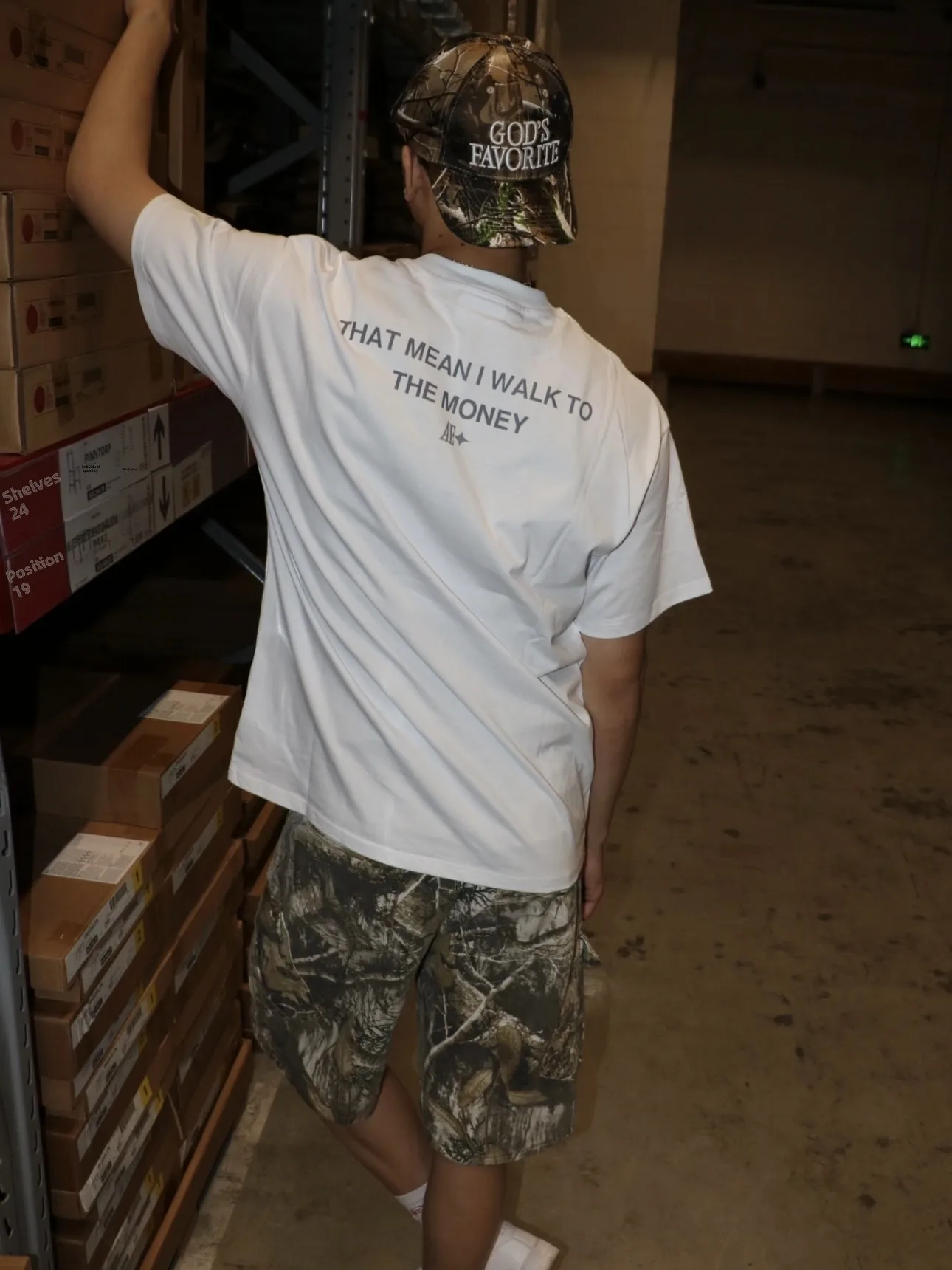 Retro American Sle Camouflage Branching Workwear orts Men's Summer Loose Above-Knee Trendy Straight Leg Casual Pants